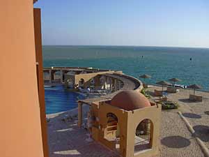Blick vom Balkon