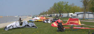 Strand am Campingplatz im Mai 2002
