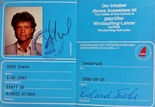 Windsurflehrerausweis